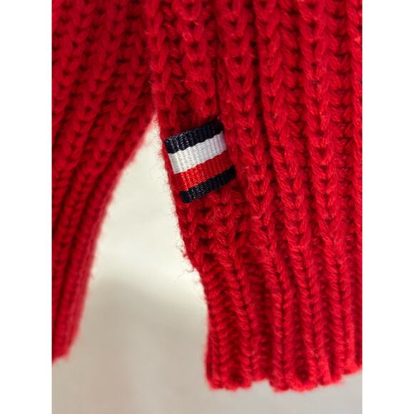 Women's Long Sleeve Tommy Hilfiger Sweater Boat Neck Red White Blue, Size S, EUC - Picture 3 of 4
